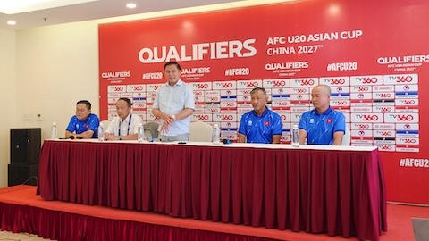Lãnh đạo VFF động viên ĐT U20 Việt Nam trước Vòng loại U20 châu Á 2027